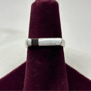Sterling Silver & Garnet Women’s Ring Size 7.75